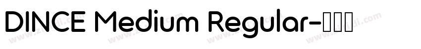 DINCE Medium Regular字体转换
